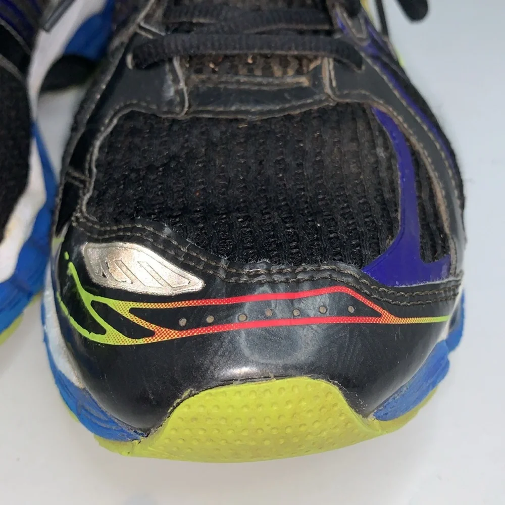 ASICS Black and Blue Athletic Shoes GEL Nimbus 15 FluidFit - Picture 12 of 15